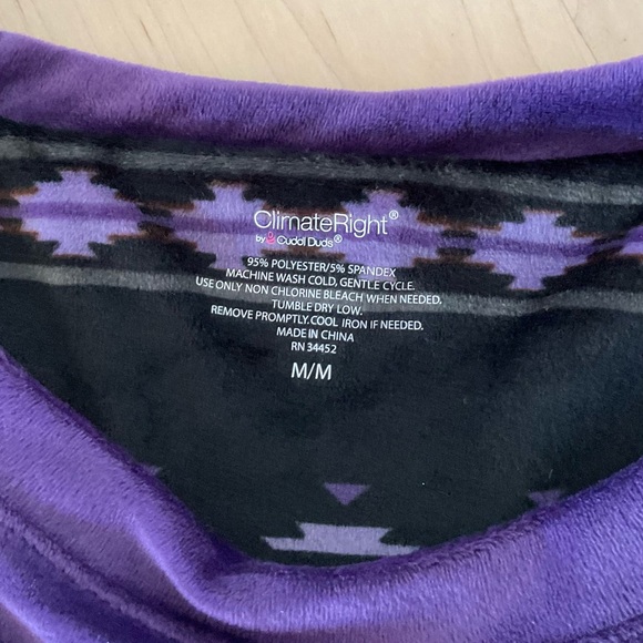 NWOT Cuddl Duds Snuggly Lounge/PJ Set, Climate Right - Picture 3 of 5